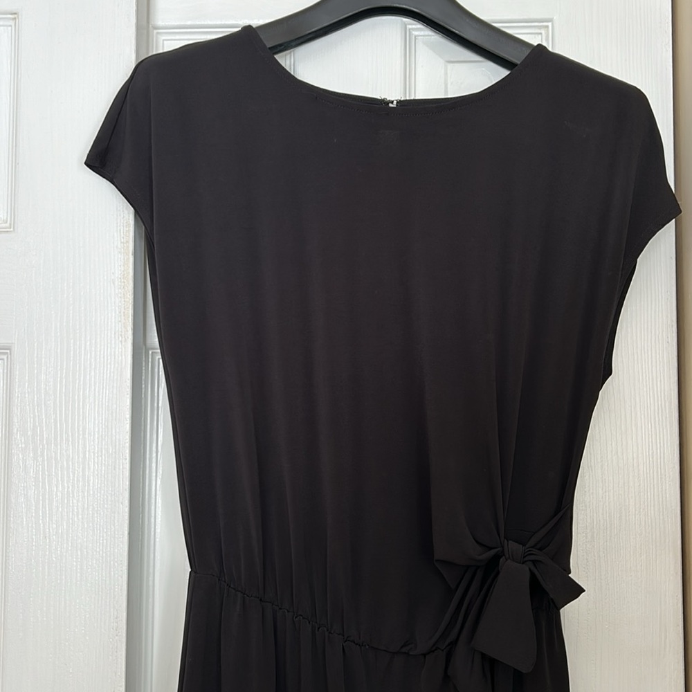 Dressy Wide Leg Pant Romper w/ tie